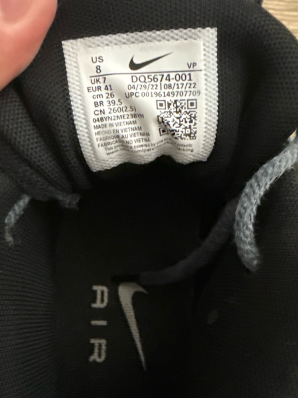 Stussy x Nike Air Penny 2 Black Canvas High Top Sneakers Mens Size 8 DQ5674-001 - Picture 8 of 8